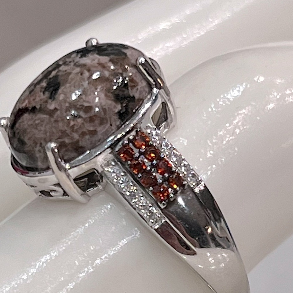 Yooperlite Multigemstone Sterling Silver Ring - image 6